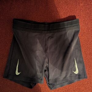 Nike Black and Gray Women's Athletic Shorts